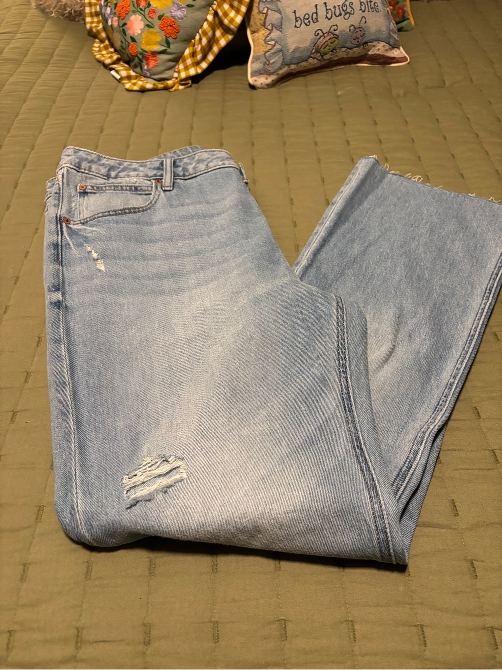 Maurices Light Blue Distressed Women's Jeans